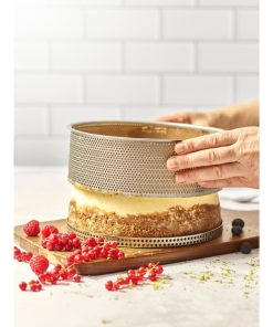 De Buyer Perforated Cheesecake Mould with Removable Base 200x65mm (DZ733)