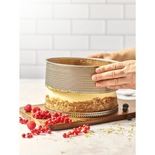 De Buyer Perforated Cheesecake Mould with Removable Base 200x65mm (DZ733)