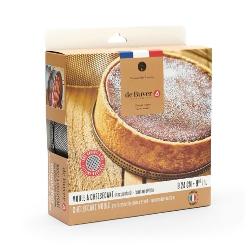 De Buyer Perforated Cheesecake Mould with Removable Base 240x65mm (DZ734)