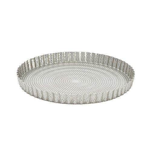 De Buyer Perforated Fluted Tart Mould With Removable Base 240x25mm (DZ735)