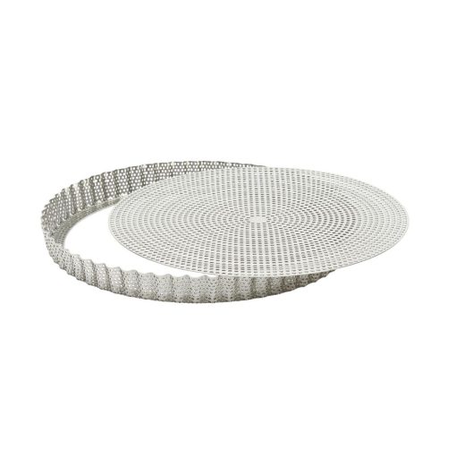 De Buyer Perforated Fluted Tart Mould With Removable Base 240x25mm (DZ735)