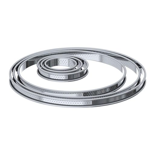 De Buyer Perforated Tart Ring Rolled Edge 260mm (DZ751)