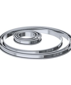 De Buyer Perforated Tart Ring Rolled Edge 280mm (DZ752)