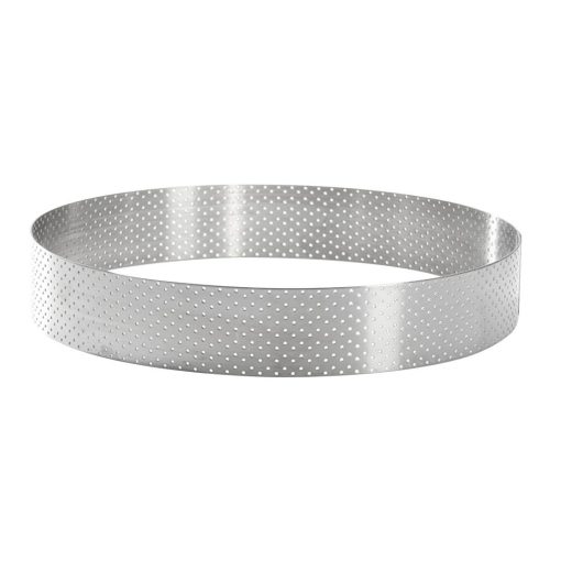 De Buyer Perforated Stainless Steel Straight Tart Ring 205x35mm (DZ761)