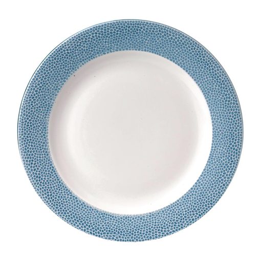 Churchill Isla Spinwash Profile Wide Rim Plates Ocean Blue 305mm Pack of 12 (FD837)