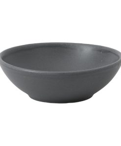 Churchill Super Vitrified Nourish Seattle Grey Shallow Bowl 9oz Box 12 (FJ701)