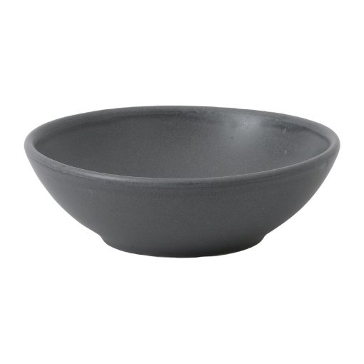 Churchill Super Vitrified Nourish Seattle Grey Shallow Bowl 9oz Box 12 (FJ701)