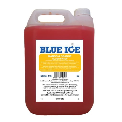 Blue Ice Slush Mix Mango and Orange Flavour 5Ltr (FU111)