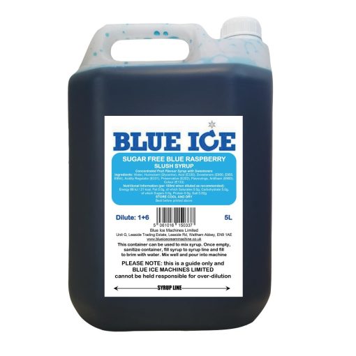 Blue Ice Slush Mix Sugar Free Blue Raspberry Flavour 5Ltr (FU117)