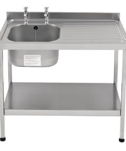 KWC DVS Self Assembly Stainless Steel Sink Right Hand Drainer 1000x600mm (P049)