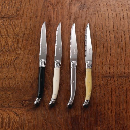 Laguiole Serrated Steak Knife Stainless Steel Handle Pack of 6 (V598)