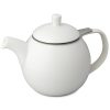 Forlife White Curve Teapot 45oz (DX495)