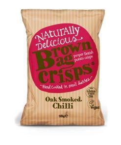 Brown Bag Crisps Oak Smoked Chilli 40g Pack of 20 (FU431)