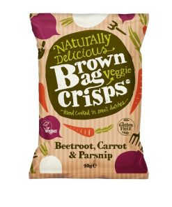 Brown Bag Crisps Lightly Salted Veggie Crisps 40g Pack of 15 (FU436)