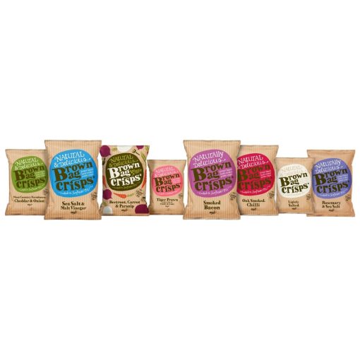 Brown Bag Crisps Lightly Salted 40g Pack of 20 (FU437)