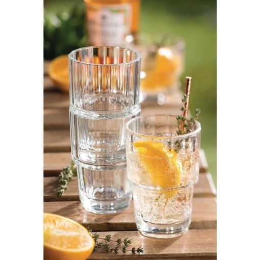 Utopia Lucent Nepal Stacking Tumblers 310ml Pack of 6 (FU606)