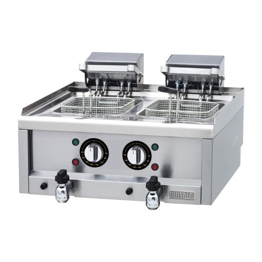 Buffalo 600 Series Twin Tank Electric Fryer 2 x 8Ltr (CU477)