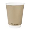 Fiesta Compostable Coffee Cups Double Wall 340ml Pack of 500 (CU986)