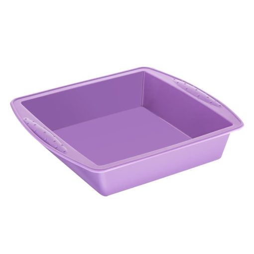 Hygiplas Flexible Silicone Square Bake Pan Purple 245mm (CX049)