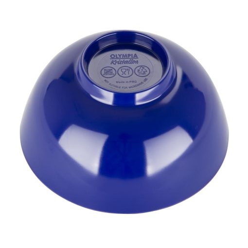 Olympia Kristallon Gala Melamine Bowls Blue 125mm Pack of 6 (DX438)