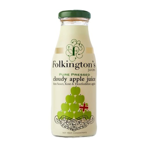 Folkingtons Juices Apple Glass Bottle 250ml Pack of 12 (FU462)