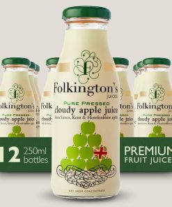 Folkingtons Juices Apple Glass Bottle 250ml Pack of 12 (FU462)