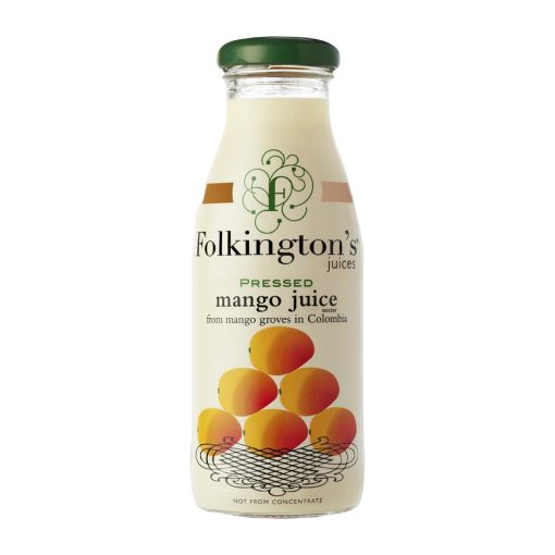 Folkingtons Juices Mango Glass Bottle 250ml Pack of 12 (FU463)