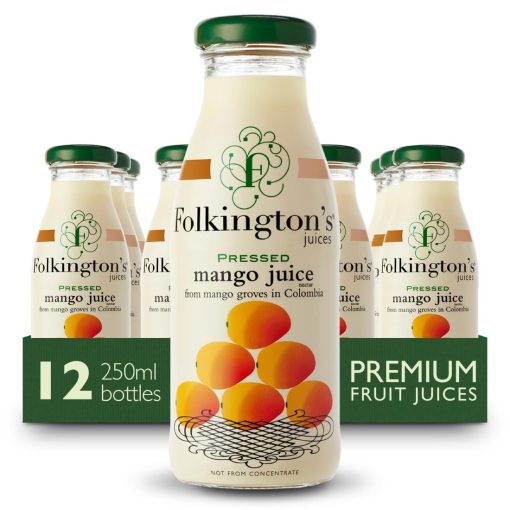 Folkingtons Juices Mango Glass Bottle 250ml Pack of 12 (FU463)