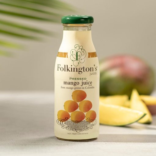 Folkingtons Juices Mango Glass Bottle 250ml Pack of 12 (FU463)