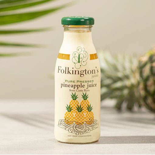 Folkingtons Juices Pineapple Glass Bottle 250ml Pack of 12 (FU466)