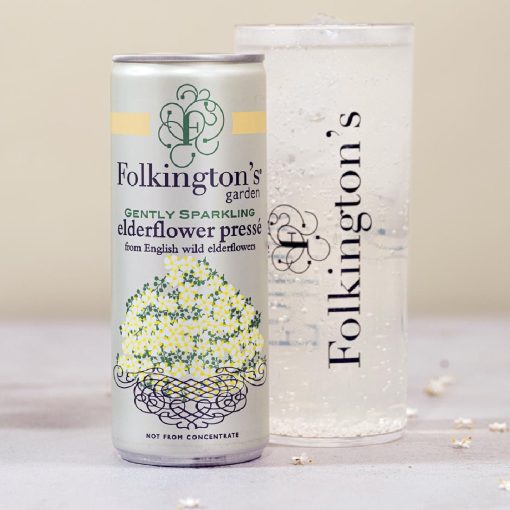 Folkingtons Sparkling Drinks Elderflower Can 250ml Pack of 12 (FU468)