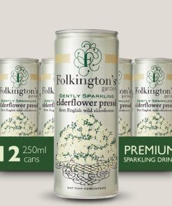 Folkingtons Sparkling Drinks Elderflower Can 250ml Pack of 12 (FU468)