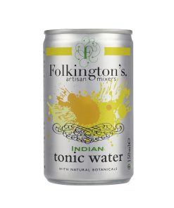 Folkingtons Indian Tonic Water Can 150ml Pack of 24 (FU473)