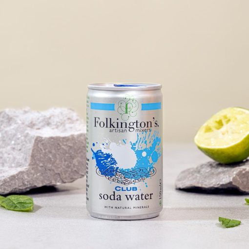 Folkingtons Club Soda Can 150ml Pack of 24 (FU475)