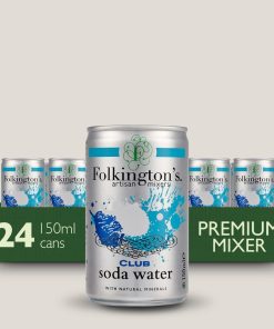 Folkingtons Club Soda Can 150ml Pack of 24 (FU475)