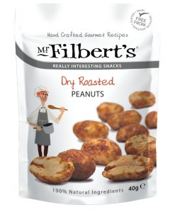 Mr Filberts Dry Roasted Peanuts 40g Pack of 20 (FU477)