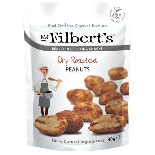 Mr Filberts Dry Roasted Peanuts 40g Pack of 20 (FU477)