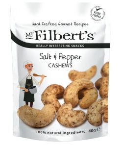 Mr Filberts Salt and Pepper Cashews 40g Pack of 20 (FU479)