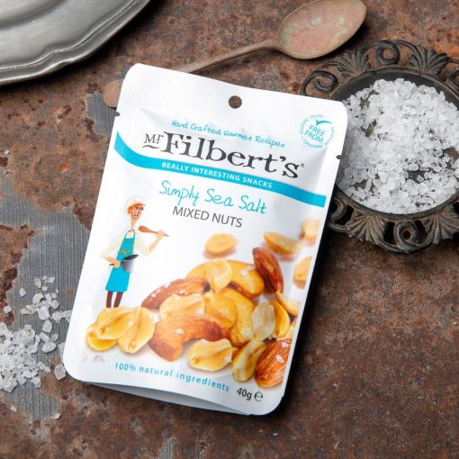 Mr Filberts Simply Sea Salt Mixed Nuts 40g Pack of 20 (FU481)