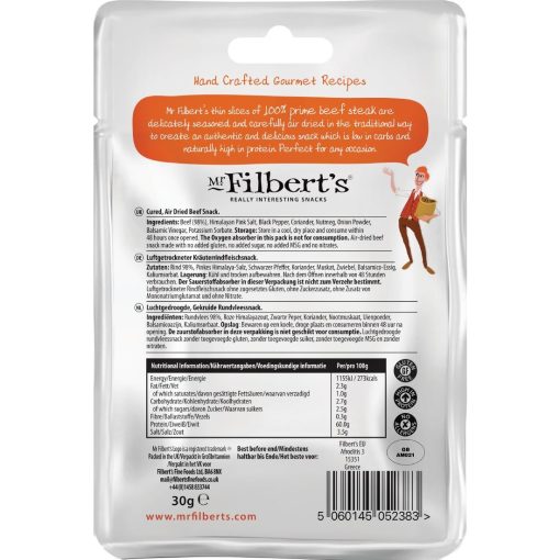 Mr Filberts Original Biltong 30g Pack of 20 (FU484)