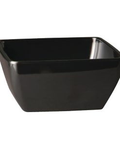 APS Pure Melamine Black Square Mini Bowl (GF133)