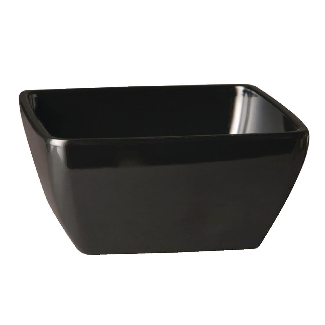 APS Pure Melamine Black Square Mini Bowl (GF133)
