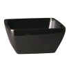 APS Pure Melamine Black Square Bowl 125mm (GF135)