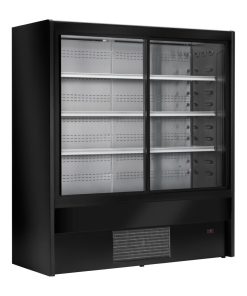 Zoin Cervinho Multideck Display Black with Sliding Doors 1000mm (UA054-100)