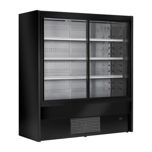 Zoin Cervinho Multideck Display Black with Sliding Doors 1200mm (UA054-120)