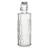 Olympia Geo Glass Water Bottle with Stopper 1Ltr Pack of 6 (DN816)