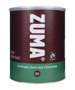 Zuma Fairtrade Dark Hot Chocolate 33 Cocoa 2kg Tin (DX613)