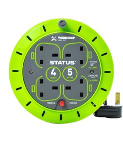 Status 4 Socket Cable Reel with Thermal Cut Out 13Amp 5m (DZ472)