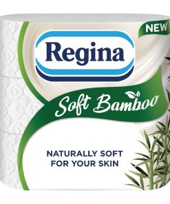 Regina Soft Bamboo Toilet Roll 3Ply Pack of 5x9 Rolls (FU296)