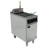 Falcon 400 Series Twin Pan Twin Basket Electric Fryer with Single Filtration and Fryer Angel (FW752)